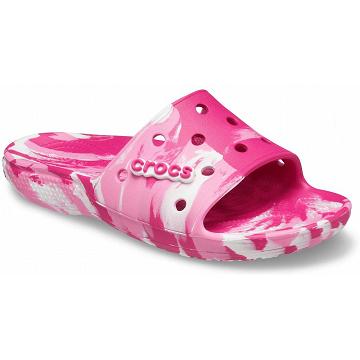 Crocs Klassiska Marbled Badtofflor Dam Rosa | Sverige 0612FDNM